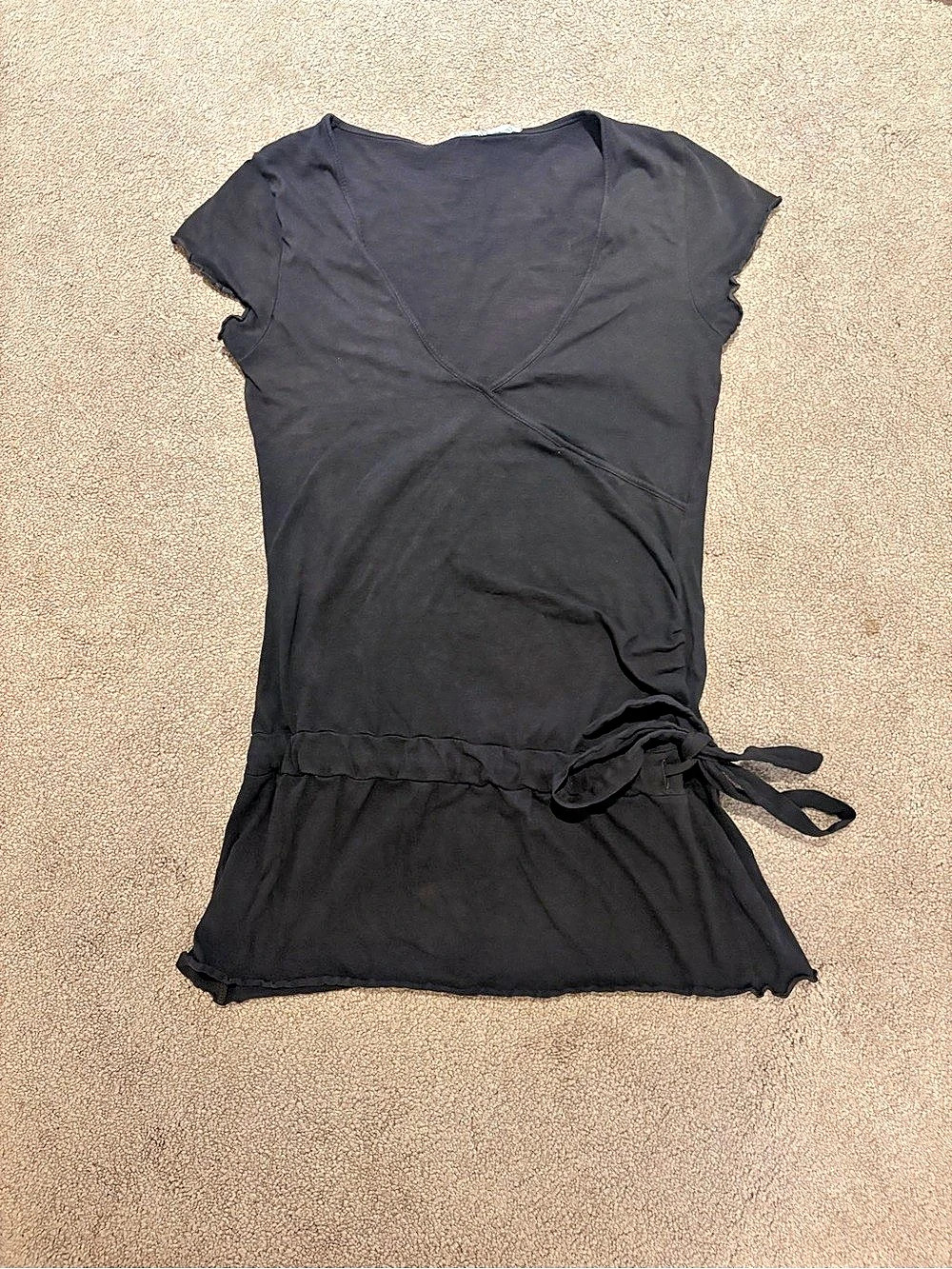 3 for $19 Dark brown t shirt with Waist Tie size small